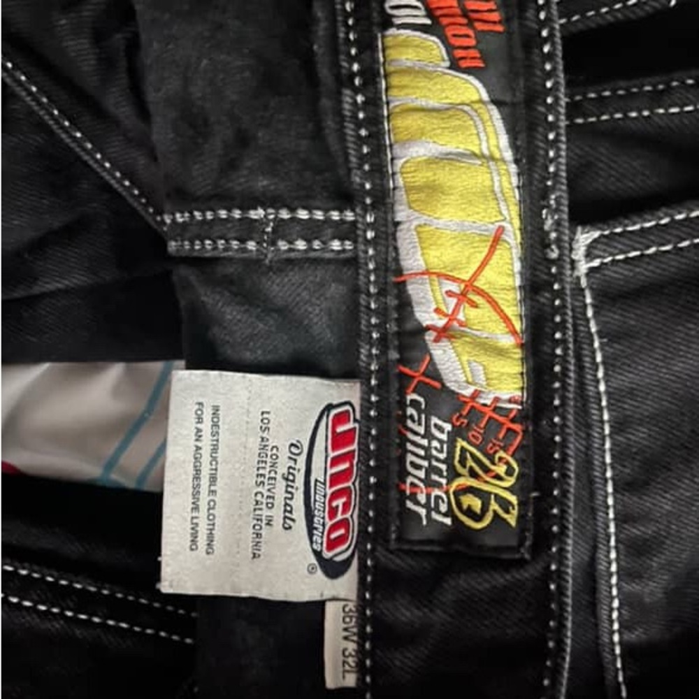 JNCO Black Cargo Pants - Picture 3 of 3